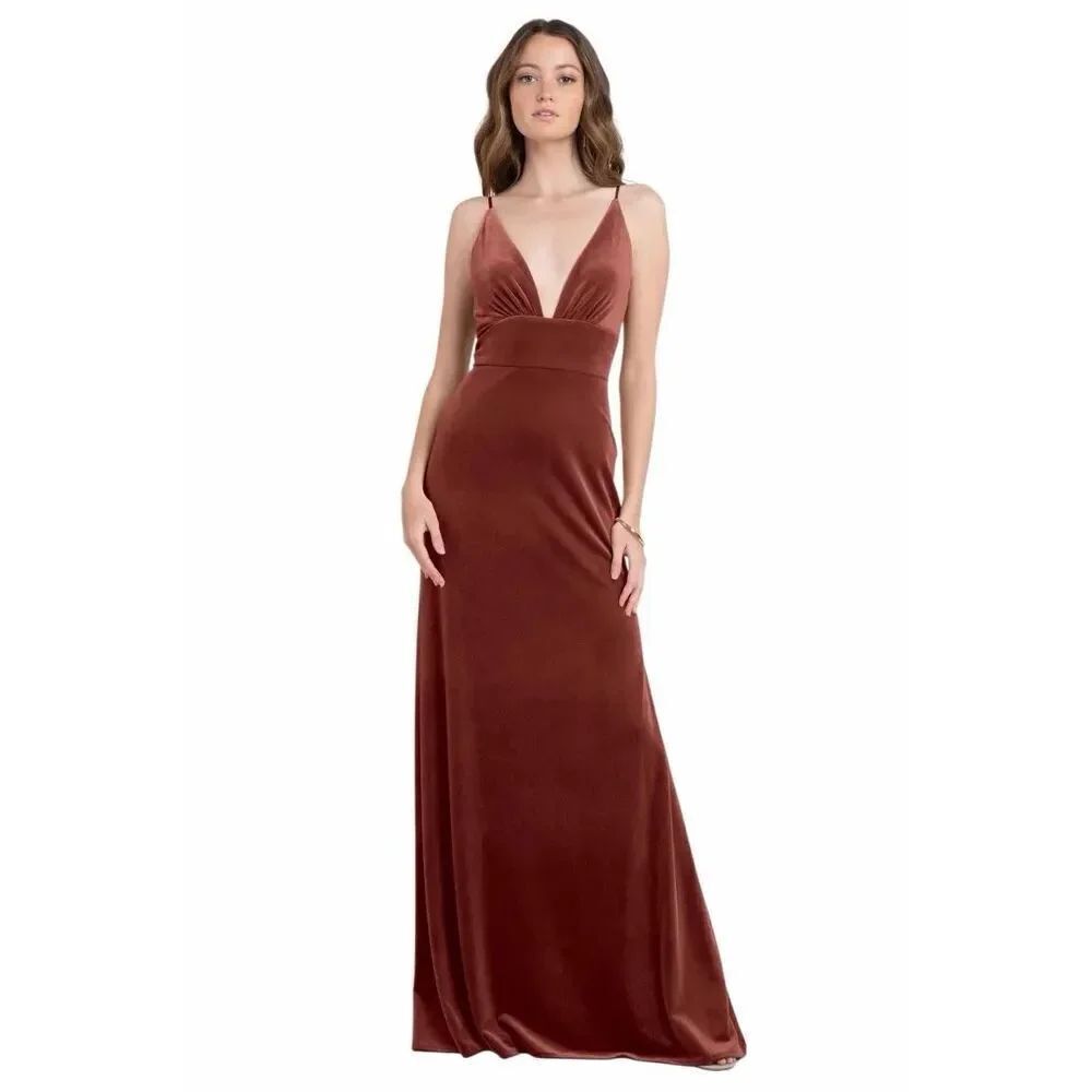 Jenny Yoo velvetโmidi dress size size 2